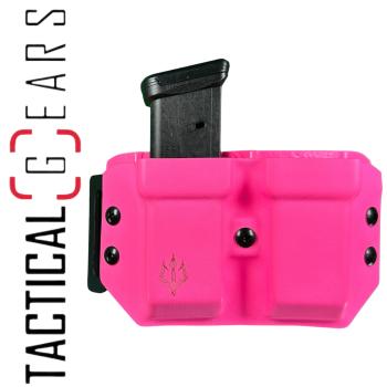 BLACK TRIDENT® DOUBLE MAG CARRIER 9MM/.40 S&W RECHTSHÄNDIG PINK